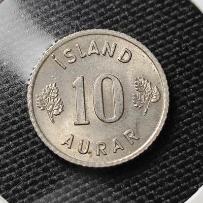 KK钱币收藏小铺   第405期 2月预留时间 周末发货 - 1963冰岛10奥拉 