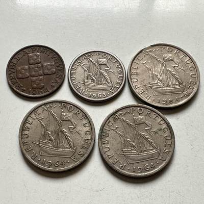 🌹外币初藏🌹🐯2026年第27场   每周二四六晚8️⃣点 接代拍 - 葡萄牙 船版5枚