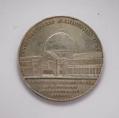 观钱 近现代机制币拍卖No.004（全场顺丰包邮）  -  1862 年伦敦国际博览会镀银铜章