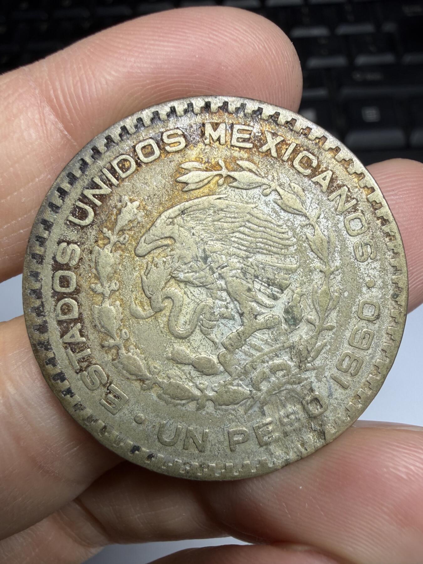 2026年集古藏今外币拍卖第三期-第2场—（总第312拍），可以寄存60天，满160元包邮。 1960年墨西哥银币