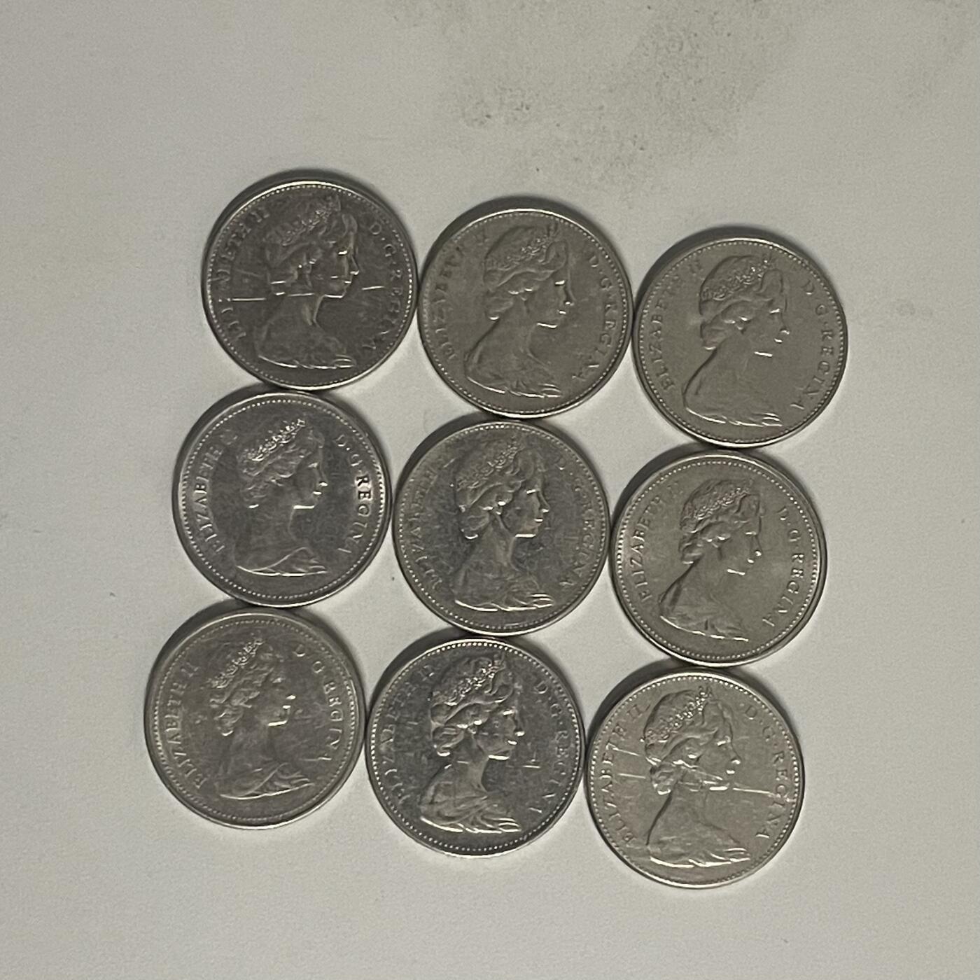 2026年第32场各国散币拍卖（总第182场） 加拿大5分9枚