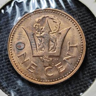 KK钱币收藏小铺   第405期 2月预留时间 周末发货 - 1973巴巴多斯1分 