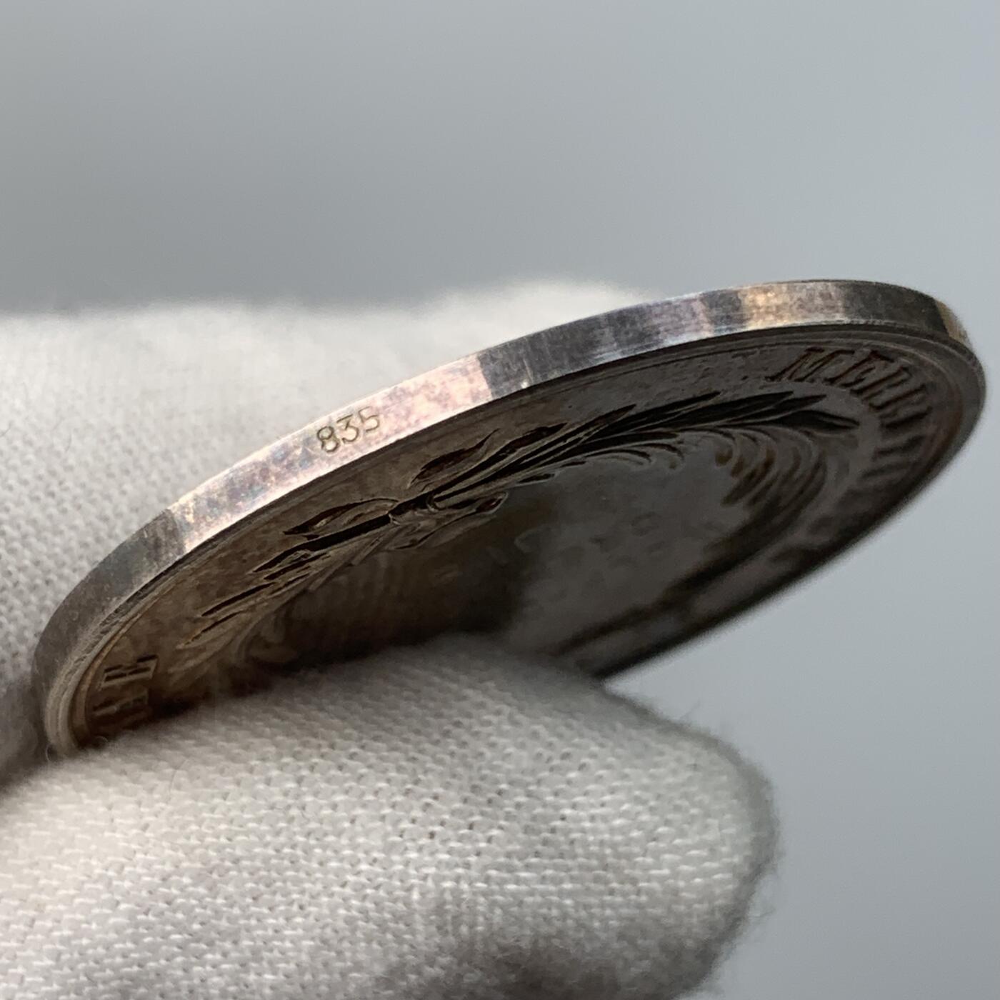 掌中浮雕-藏着的欧洲第054场 德国银质奖章，33.4mm，13.85g