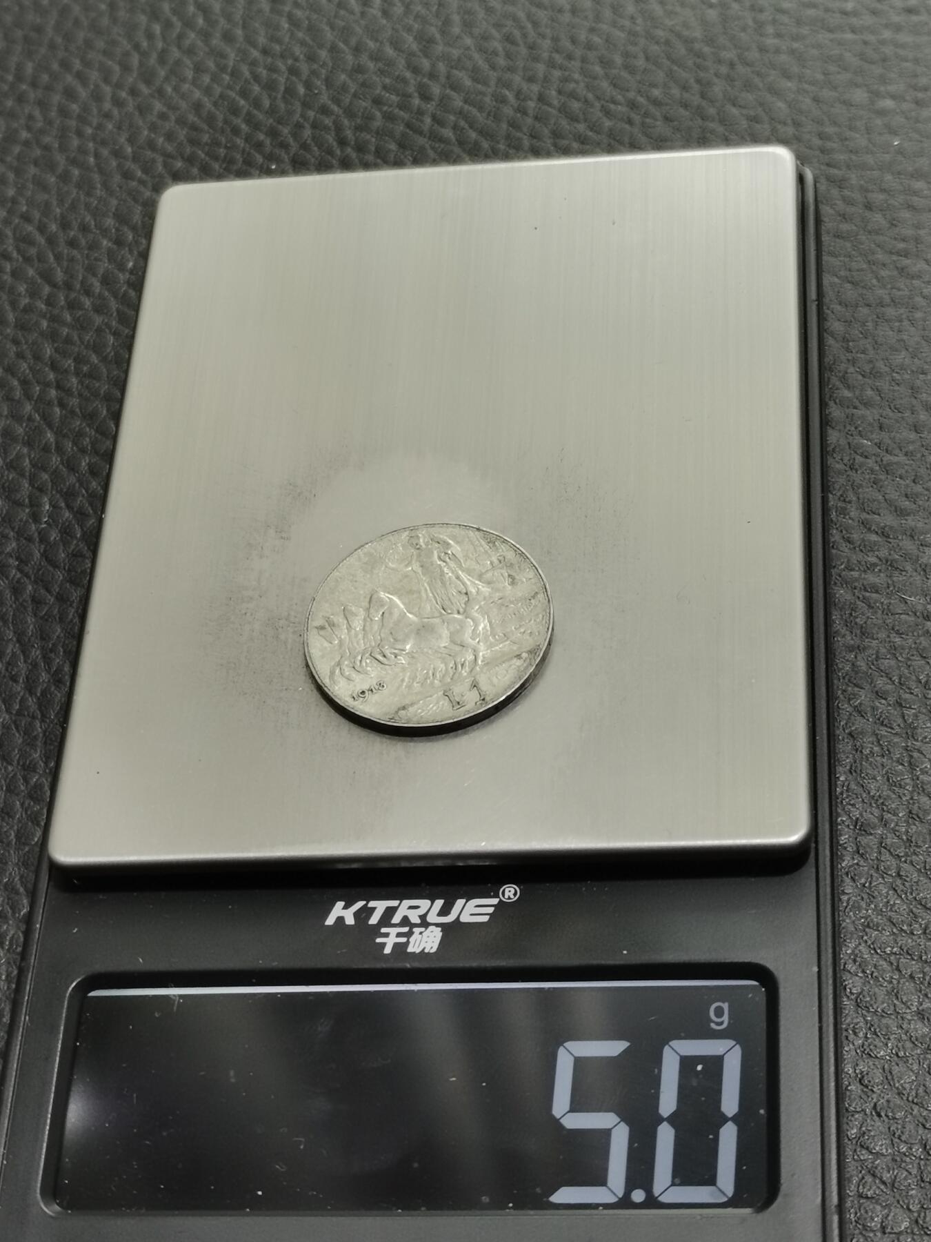 天下钱庄专场欢迎参拍 意大利胜利马车1里拉银币