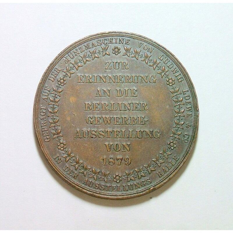 【旋风钱币】3月14日19:00准时开拍 精美欧洲币章、银币银章、第三帝国钱币等 全场包邮！ 德国1879年 威廉一世与皇后高浮雕精制大铜章 40MM