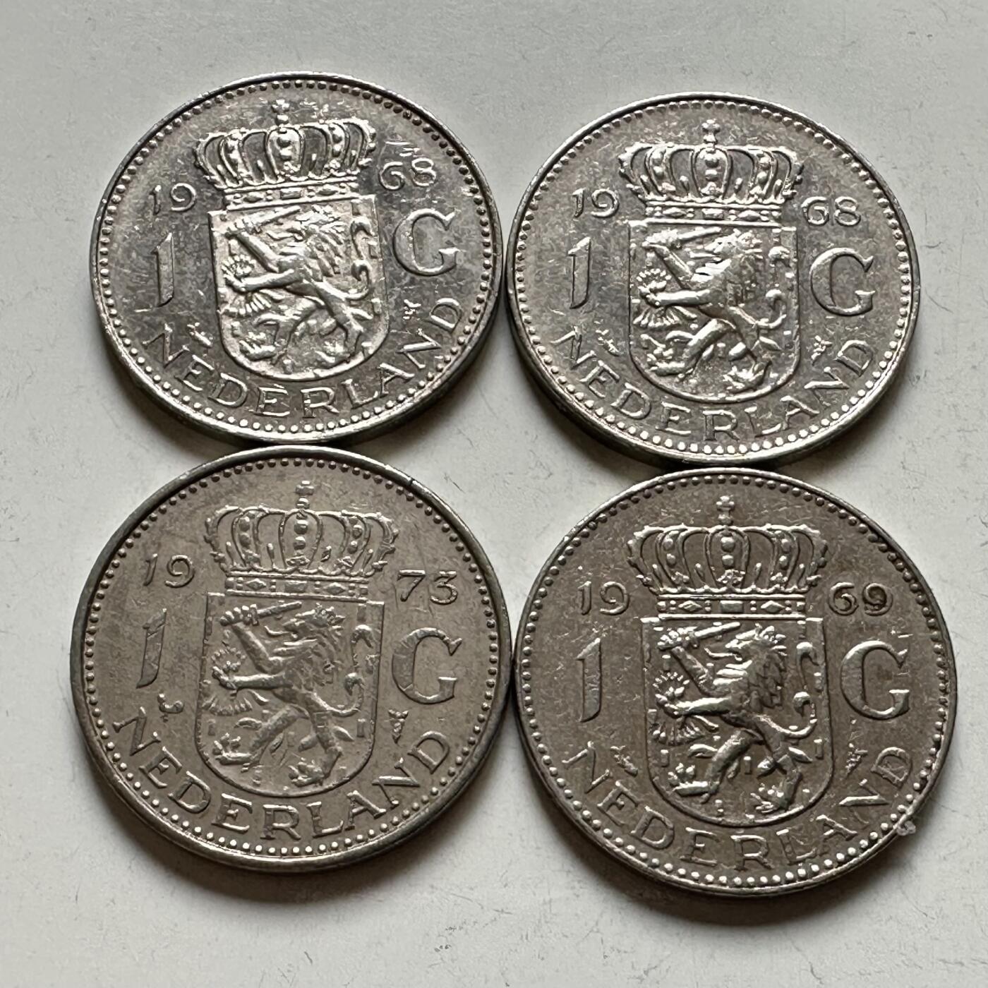 🌹外币初藏🌹🐯2026年第27场   每周二四六晚8️⃣点 接代拍 荷兰一盾4枚