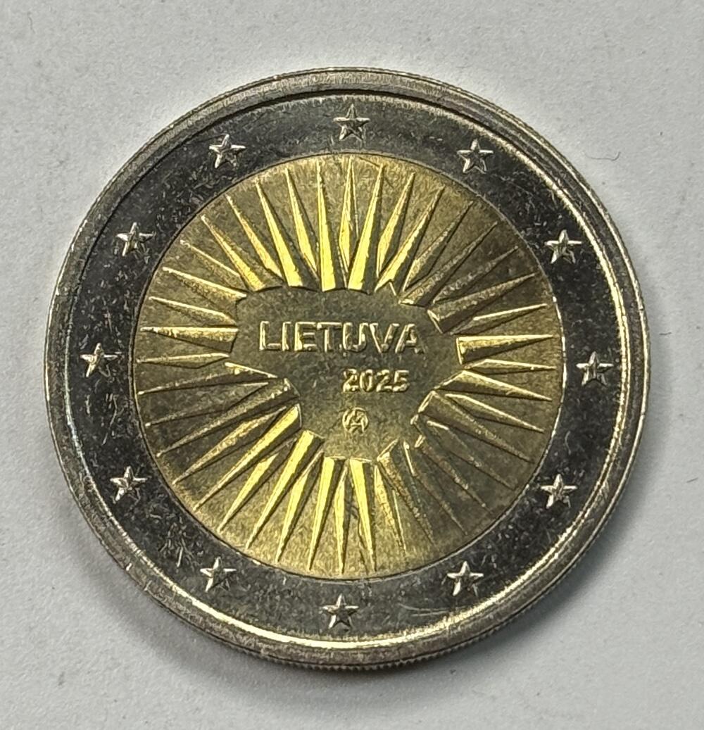 S&S Numismatic世界钱币-拍卖 第122期  立陶宛2025年 国防 2欧元双色纪念币