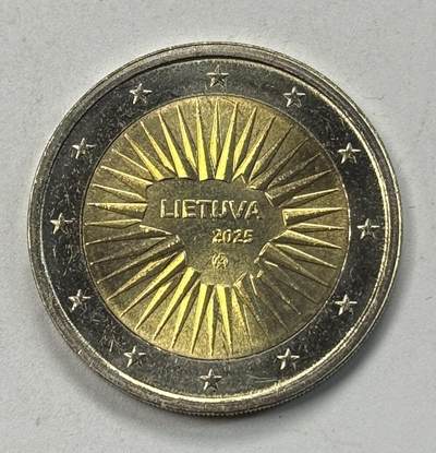 S&S Numismatic世界钱币-拍卖 第122期  - 立陶宛2025年 国防 2欧元双色纪念币