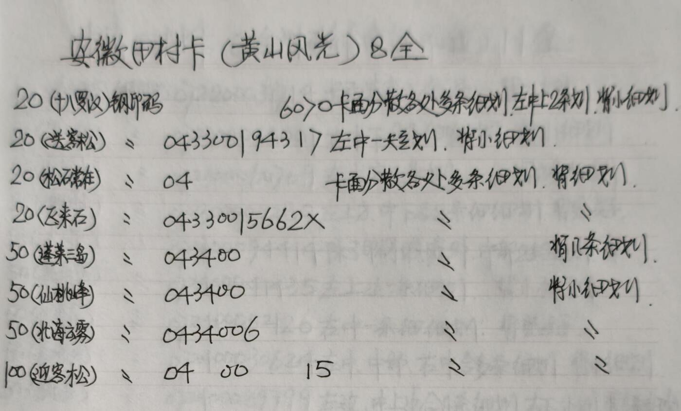 公藏第62期裸卡拍卖