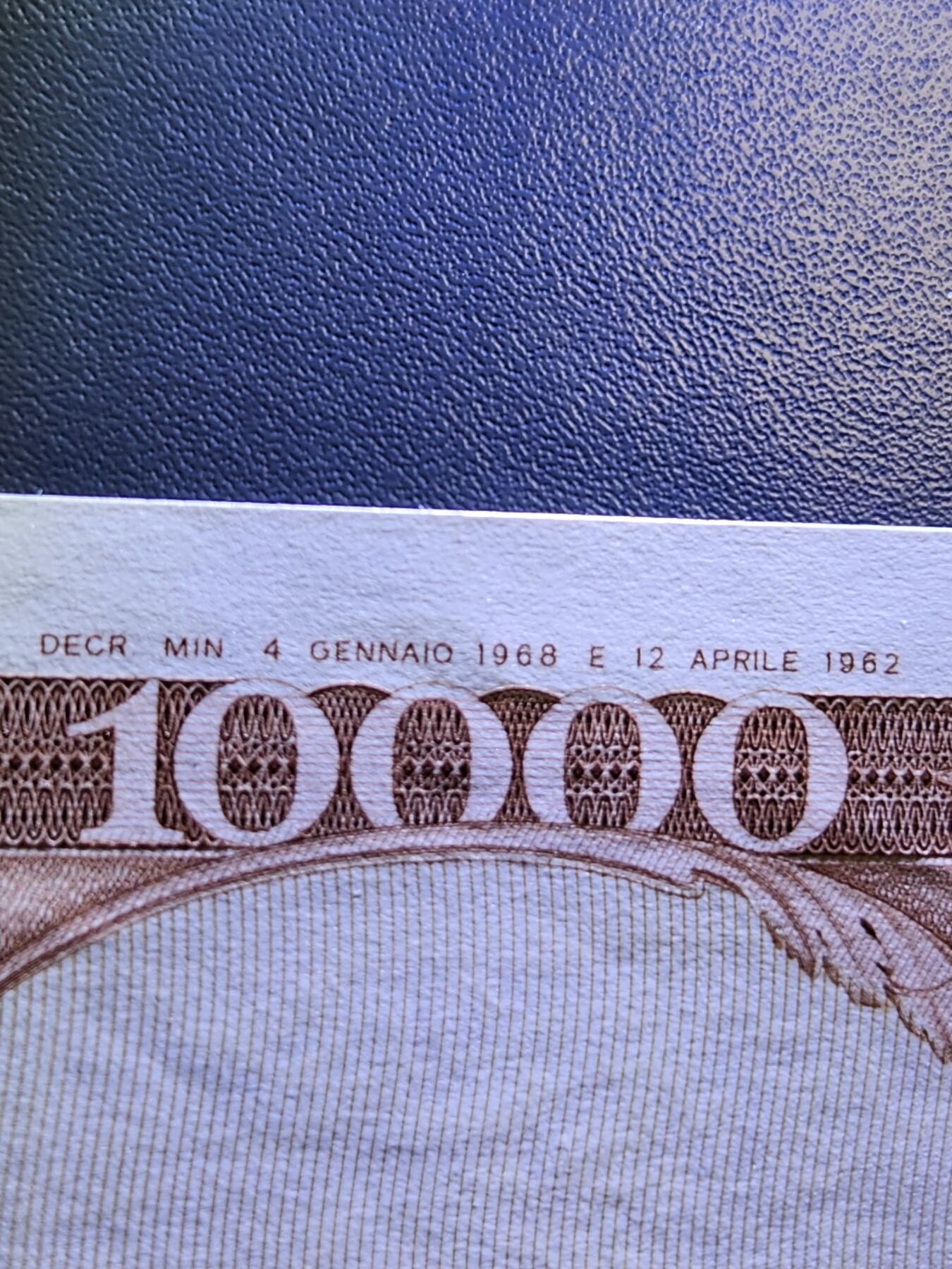 3月10号晚上8点 外国纸币自动截拍第36场 意大利1968年10000几乎全新