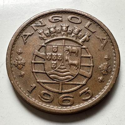 🌹外币初藏🌹🐯2026年第27场   每周二四六晚8️⃣点 接代拍 - 葡属安哥拉 1963年 1埃斯库多铜币