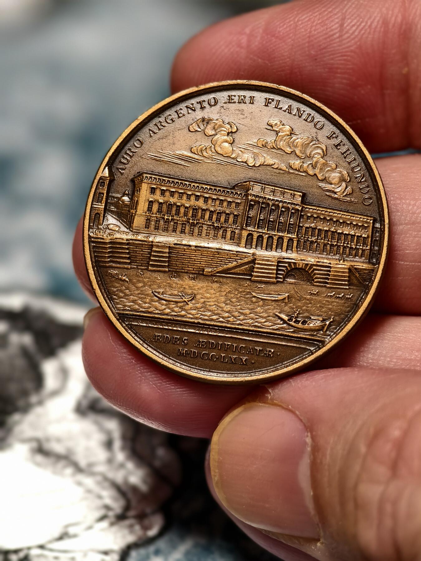 抚柳草堂-第十五期章牌钱币  奖章勋章限时免佣 满百包邮 放漏专场 法国巴黎造币厂铜章 直径32mm  重14.3g