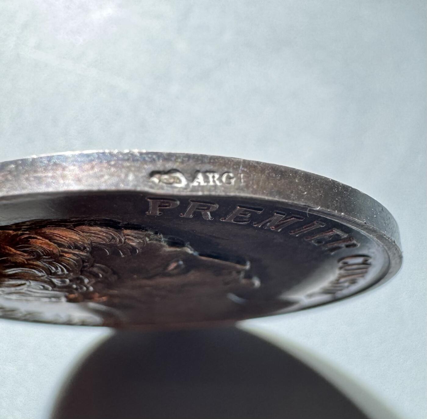 1840年法国执政官拿破仑一世头像银章