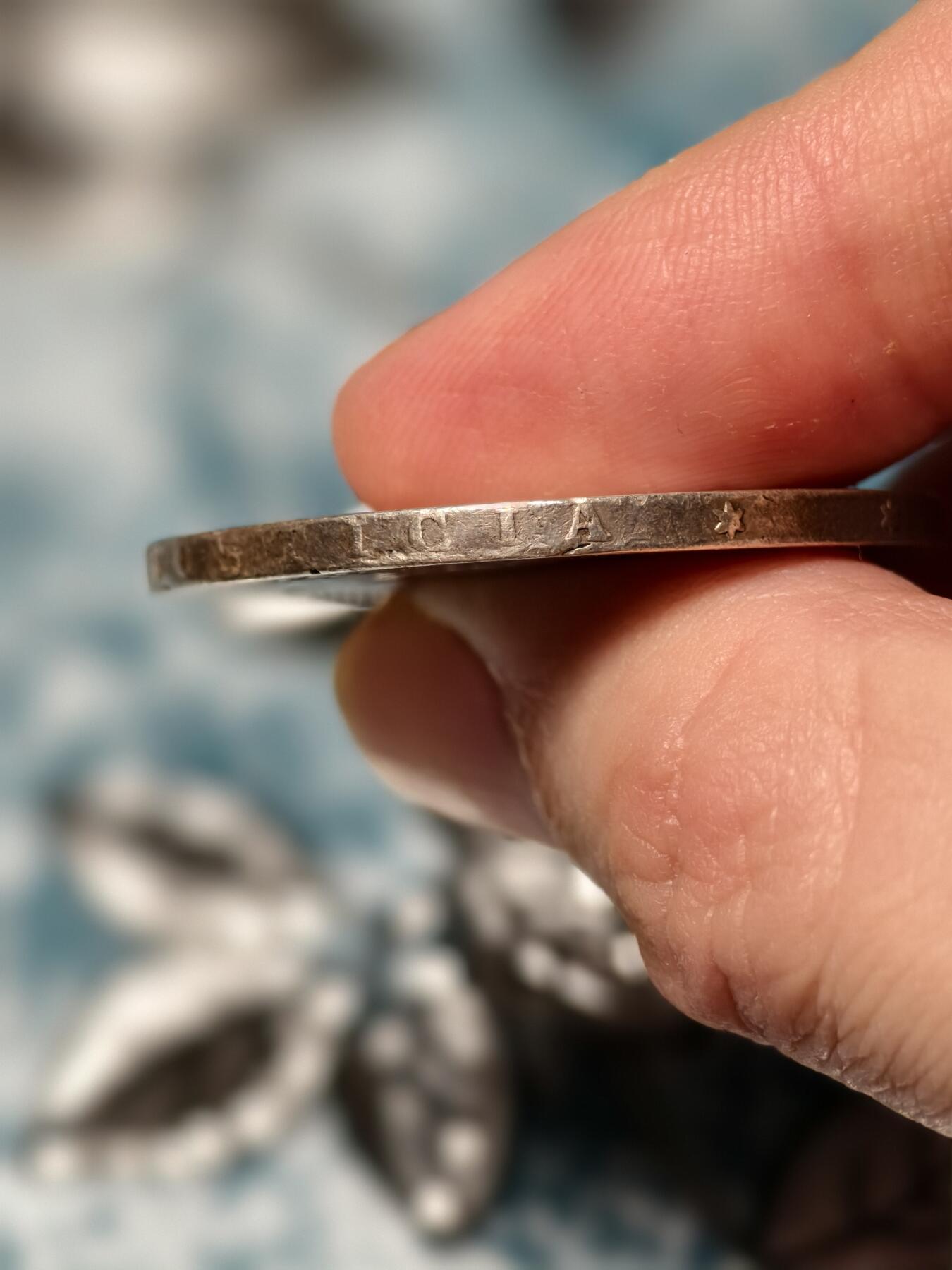 抚柳草堂-第十五期章牌钱币  奖章勋章限时免佣 满百包邮 放漏专场 1875西班牙5比塞塔大银币 重24.7g 阿方索十二世青年版1875过渡版本背后国徽有别于其他版本