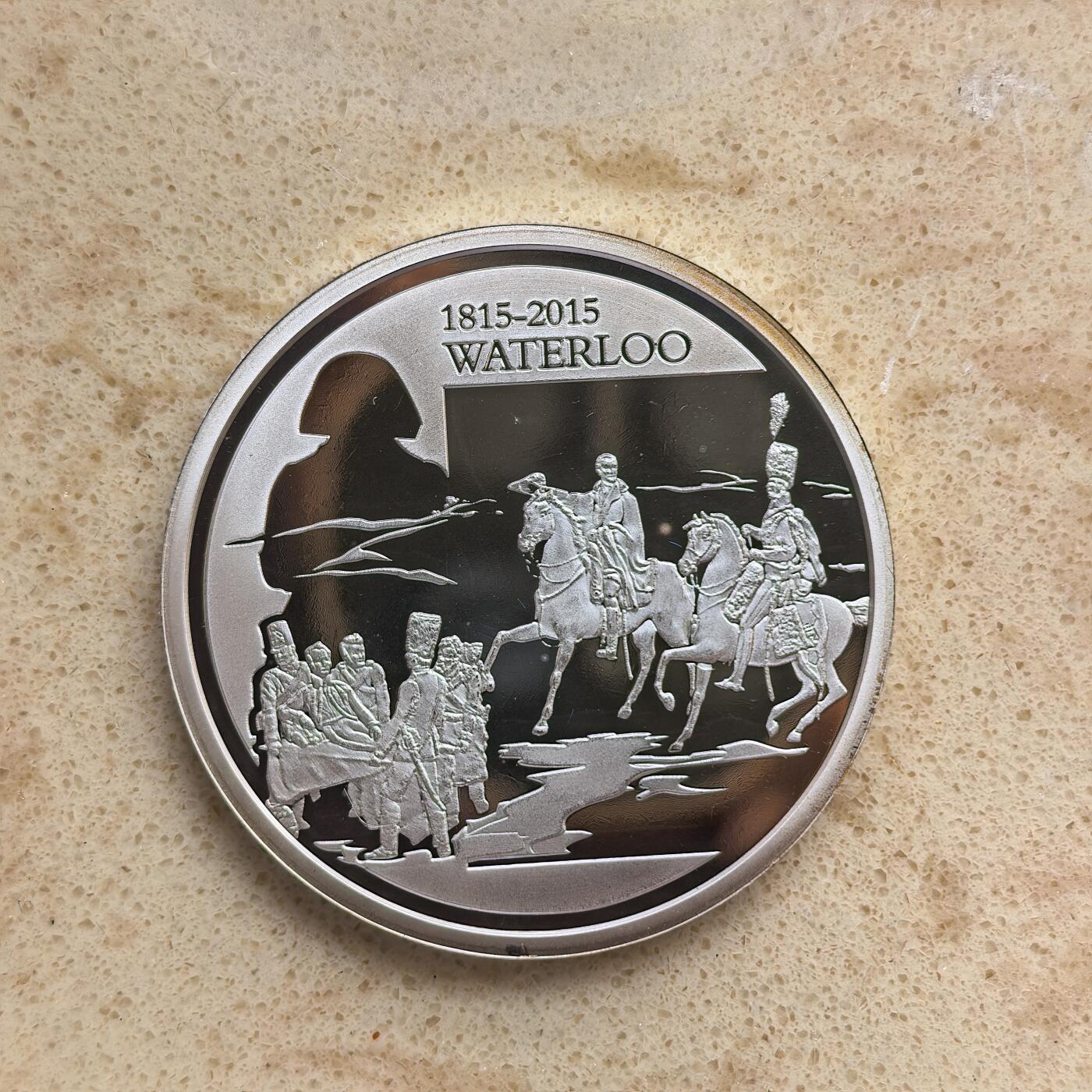 道一币馆币章第一百六十八场 原盒证 比利时2015年滑铁卢战役200周年10欧元精制银币