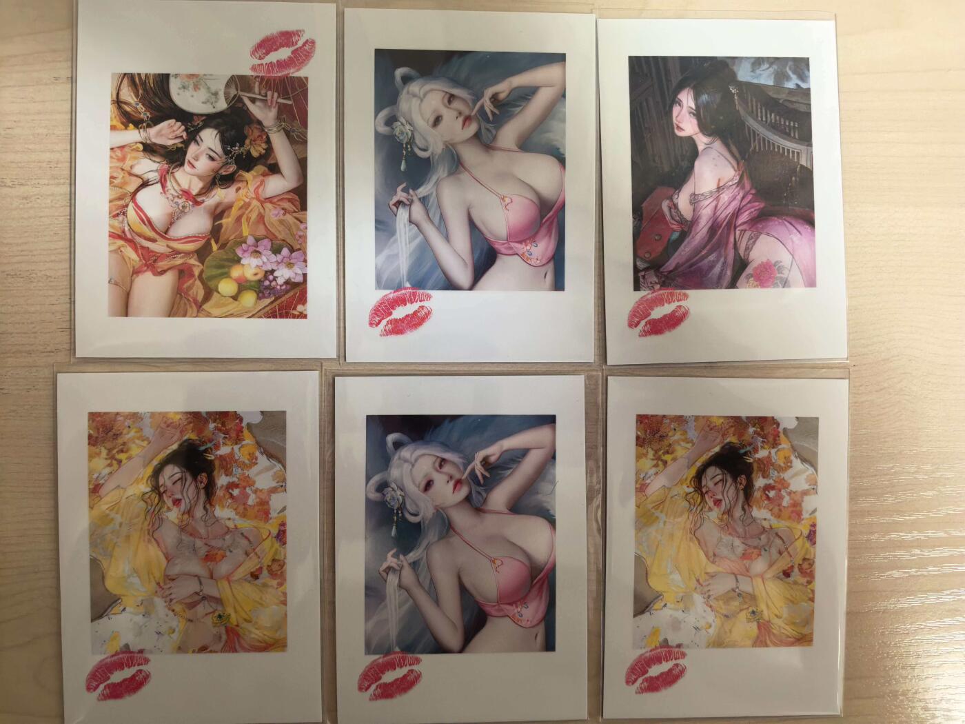 阳大大卡牌拍卖第104期（持续收拍品，周五晚上九点截拍，进群福利早知道） 炎卡文化 问道东方 刷子 唇印💋拍立得 妖女6张