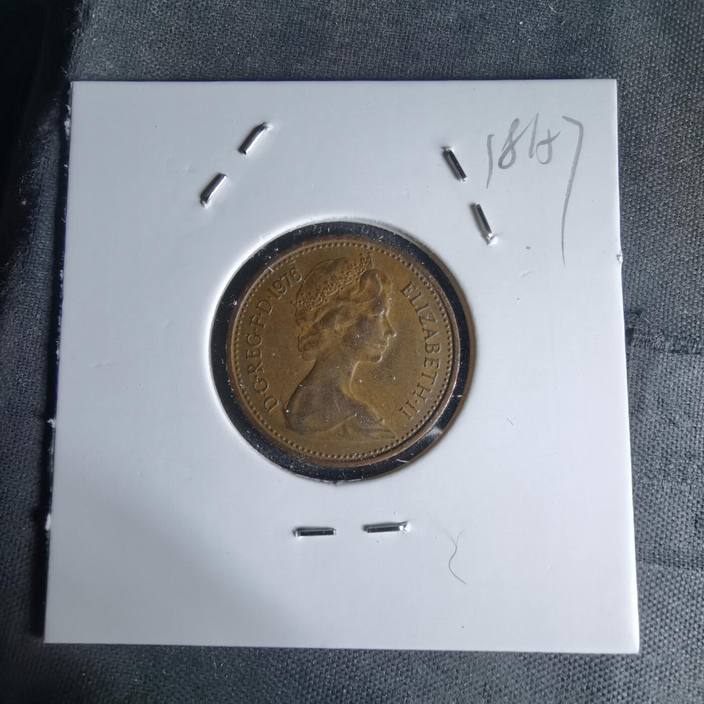 沼泽如烟--第1018场 英国1976年1便士