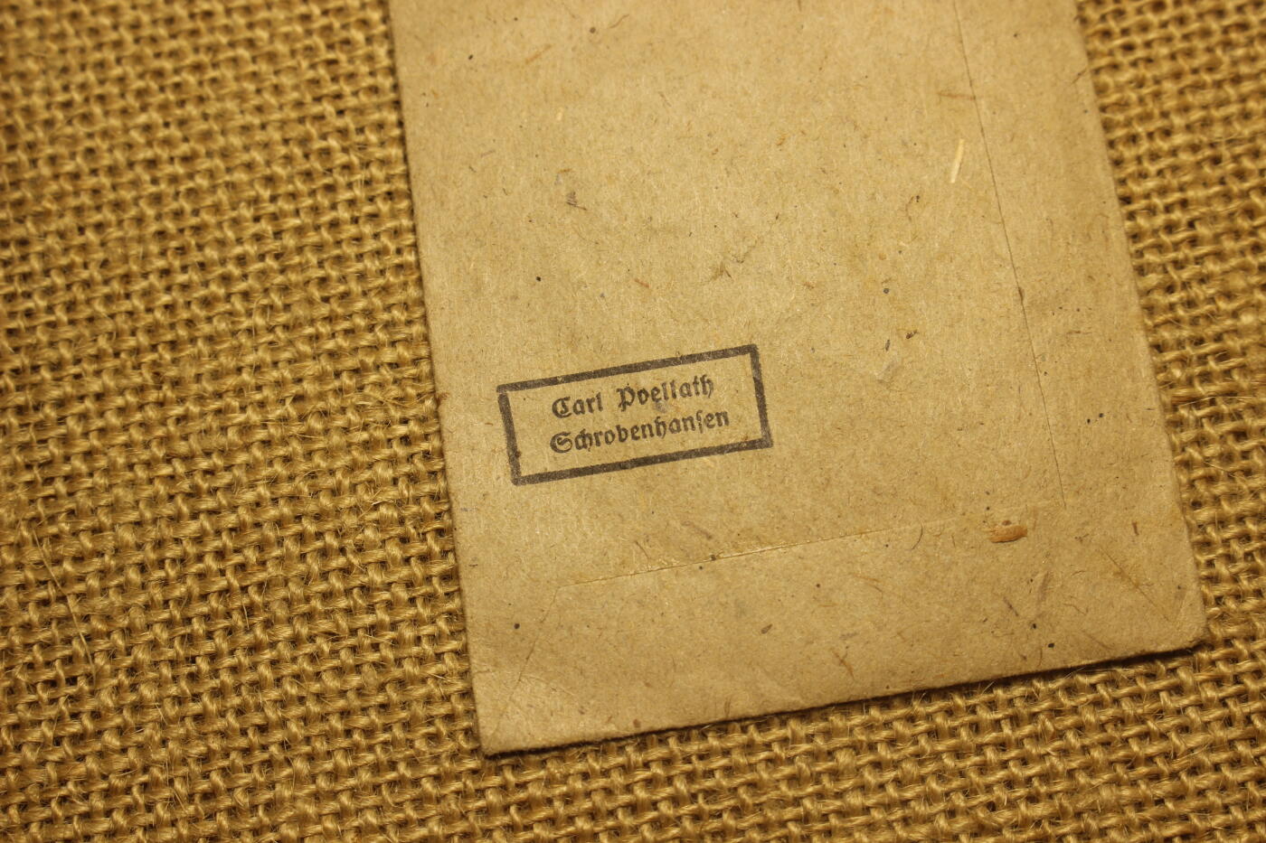 2026.3.14德系主题拍卖 德三西线防御奖章纸袋，库存品相，年代久远纸张略有痕迹