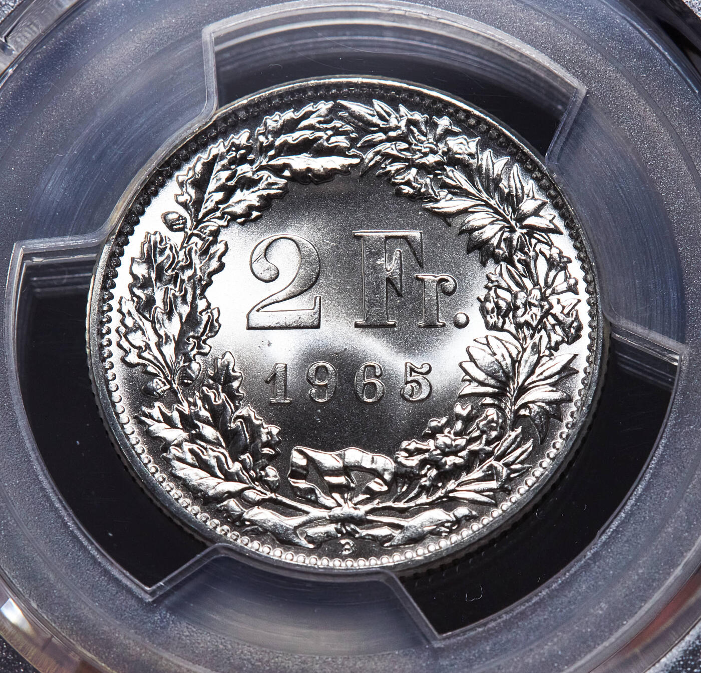 【俄甄集藏】2026年(049)03-18星期三 晚 19:30 全场包邮 瑞士1964-1966年1/2、1、2法郎银币高分3枚一组，PCGS MS67，顶级转光品相