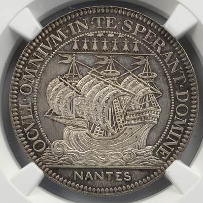 掌中浮雕-藏着的欧洲第054场 - NGC MS65 ：法国南特市商会银章，32mm