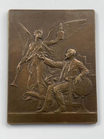 掌中浮雕-藏着的欧洲第054场 - 1900年法国“费坎普的本笃会”纪念章  ， 69 X 53mm，少见品种