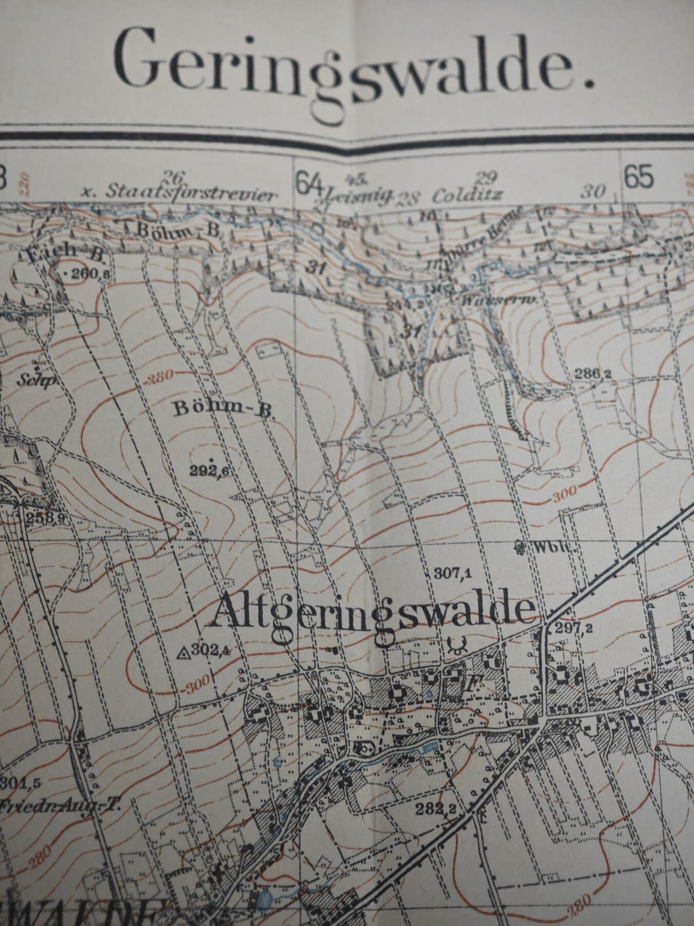 橙子收藏第五期 德意志帝国/魏玛共和国时期萨克森州官方测绘的高精度军用/民用地形图，1913年出版。是研究20世纪初德国中部地理、行政与军事的珍贵实物史料