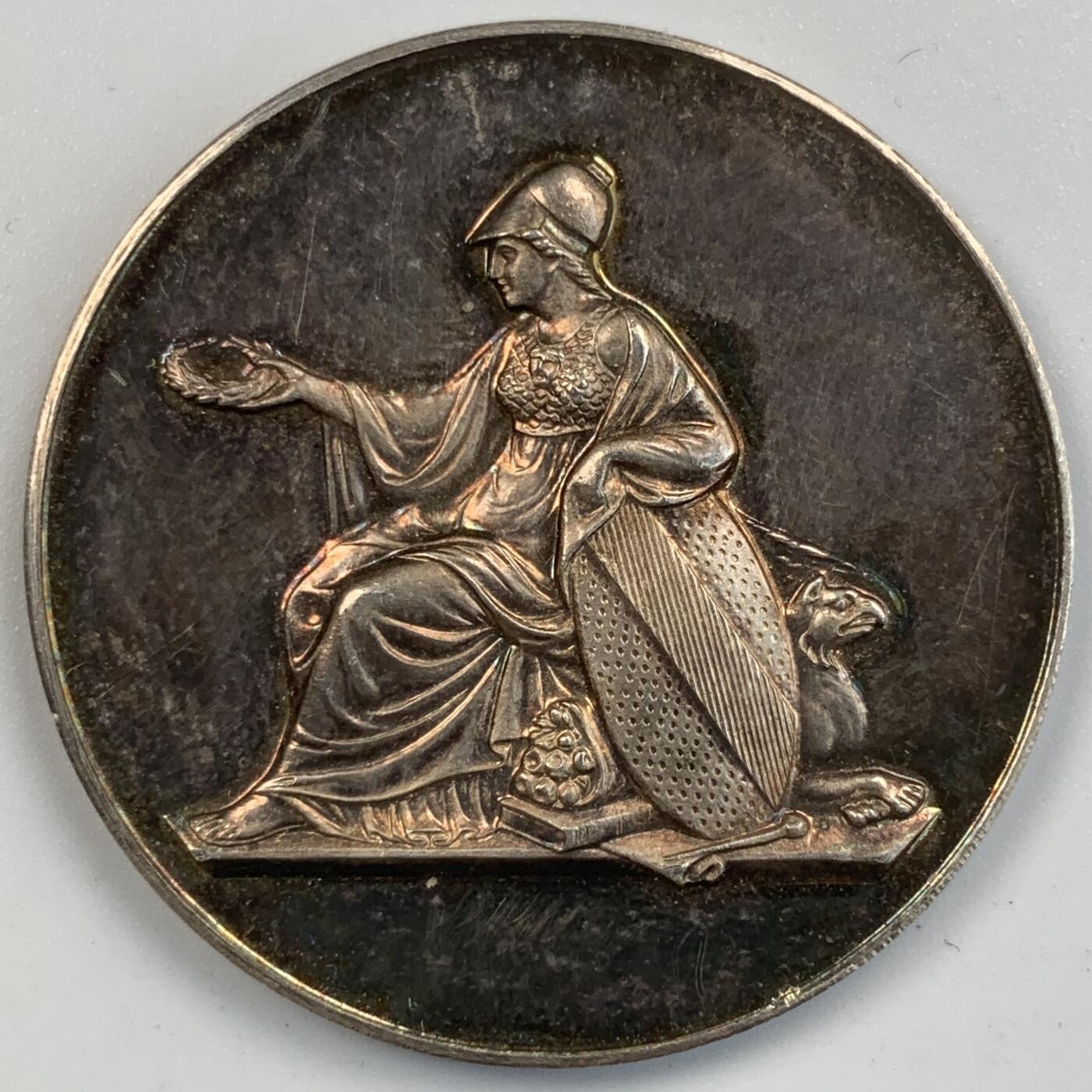 掌中浮雕-藏着的欧洲第054场 德国银质奖章，33.4mm，13.85g