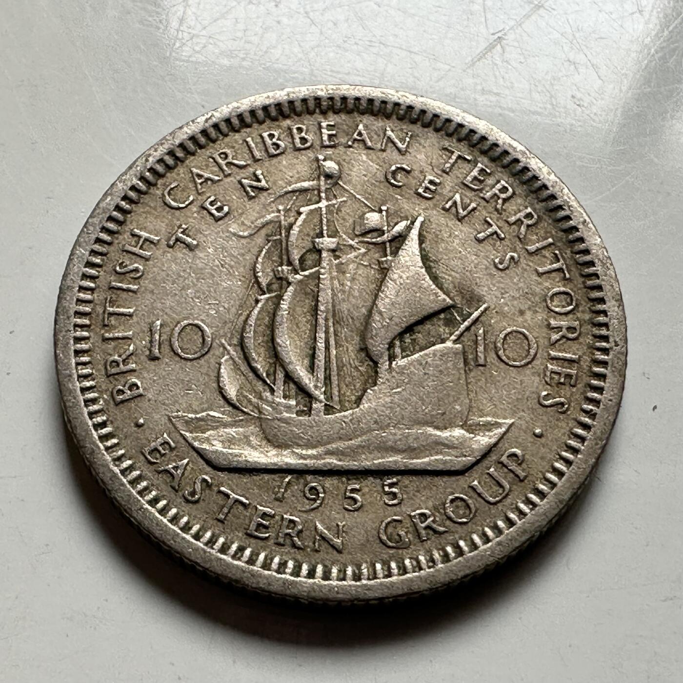 🌹外币初藏🌹🐯2026年第27场   每周二四六晚8️⃣点 接代拍 英属加勒比 1955年10分