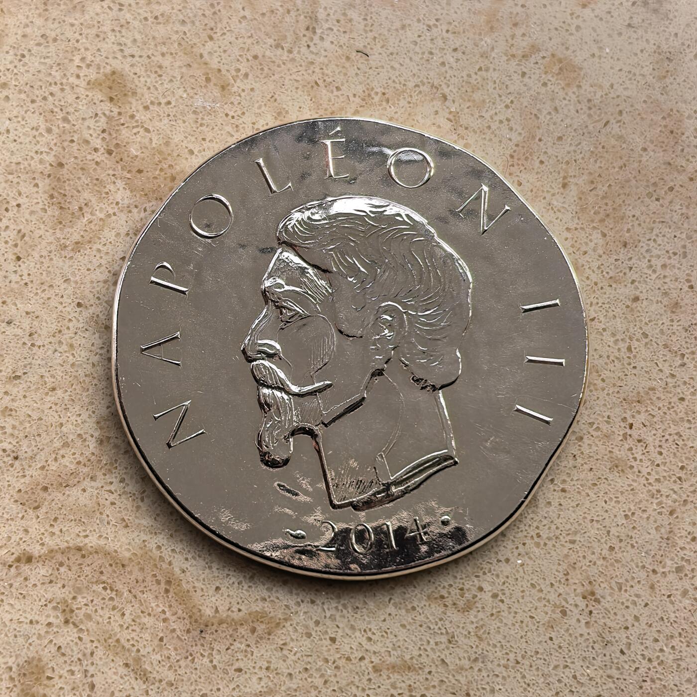 道一币馆币章第一百六十八场 原盒证 法国2014年历代帝王-拿破仑三世10欧元复古银币  22.2g 900s 10000