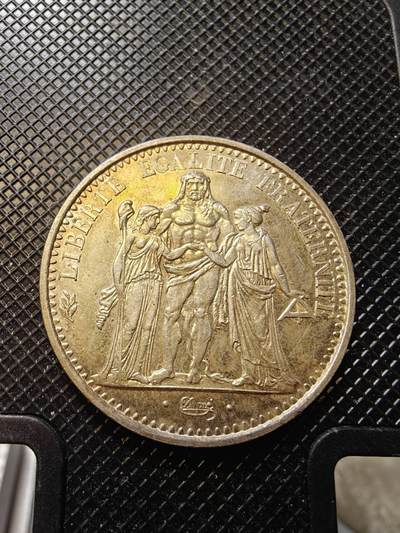 MS级极品黄油转光法国大力神银币 - MS级极品黄油转光法国大力神银币