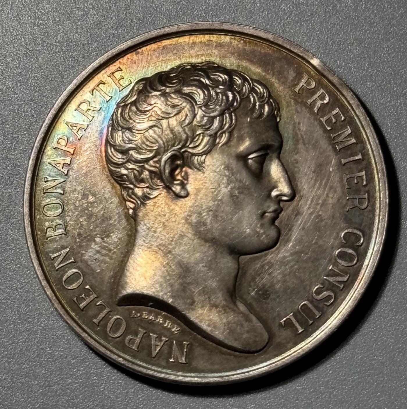 1840年法国执政官拿破仑一世头像银章