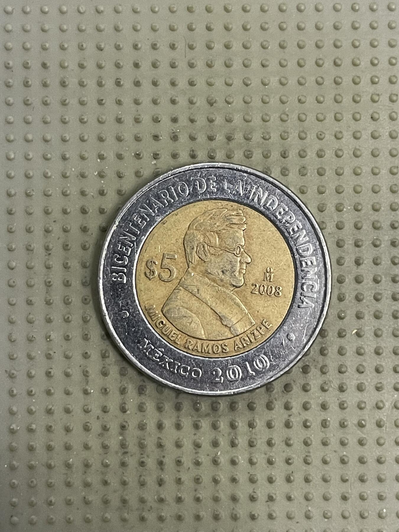 2026年第32场各国散币拍卖（总第182场） 墨西哥2010年5比索纪念币