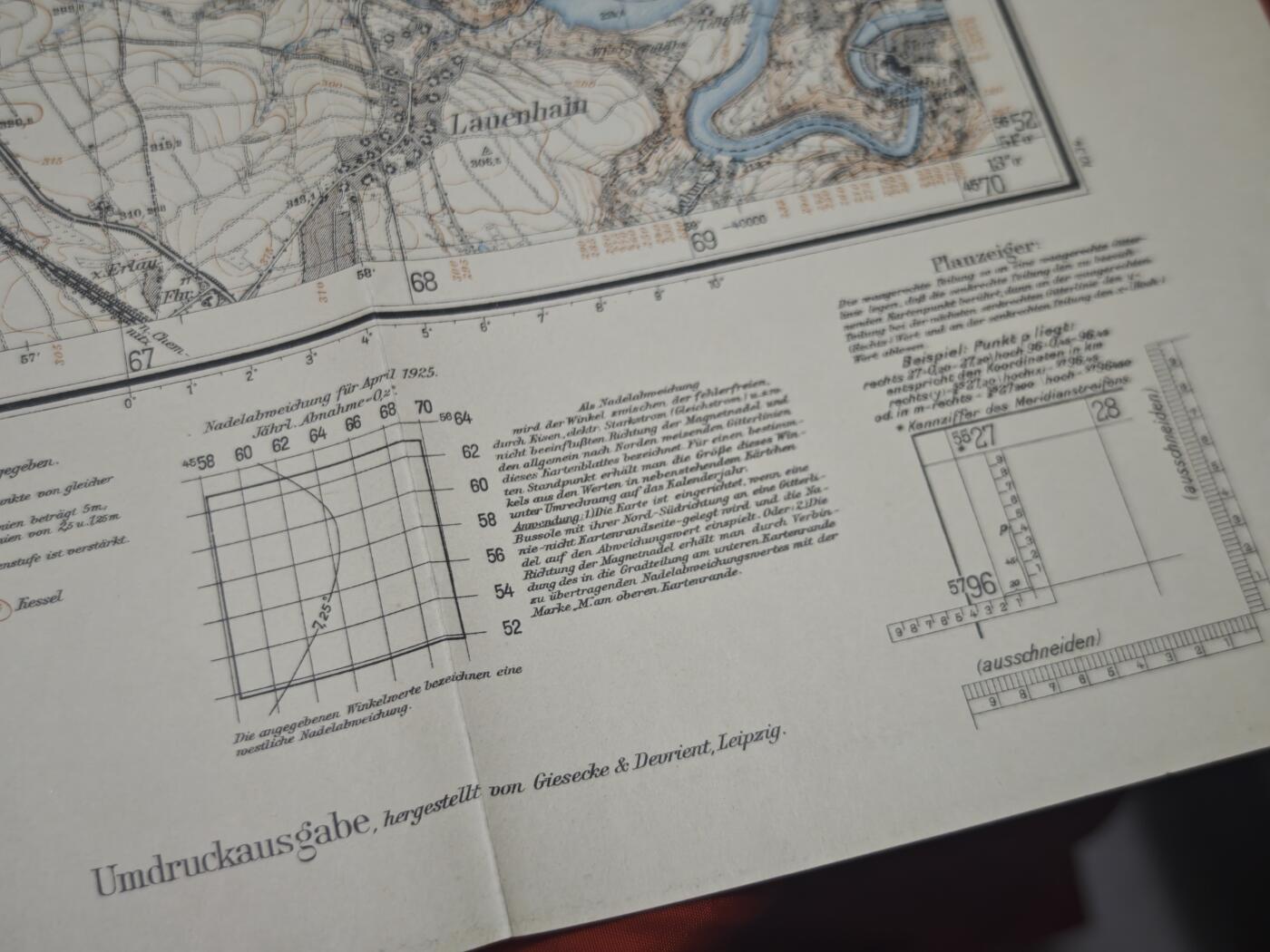 橙子收藏第五期 德意志帝国/魏玛共和国时期萨克森州官方测绘的高精度军用/民用地形图，1913年出版。是研究20世纪初德国中部地理、行政与军事的珍贵实物史料