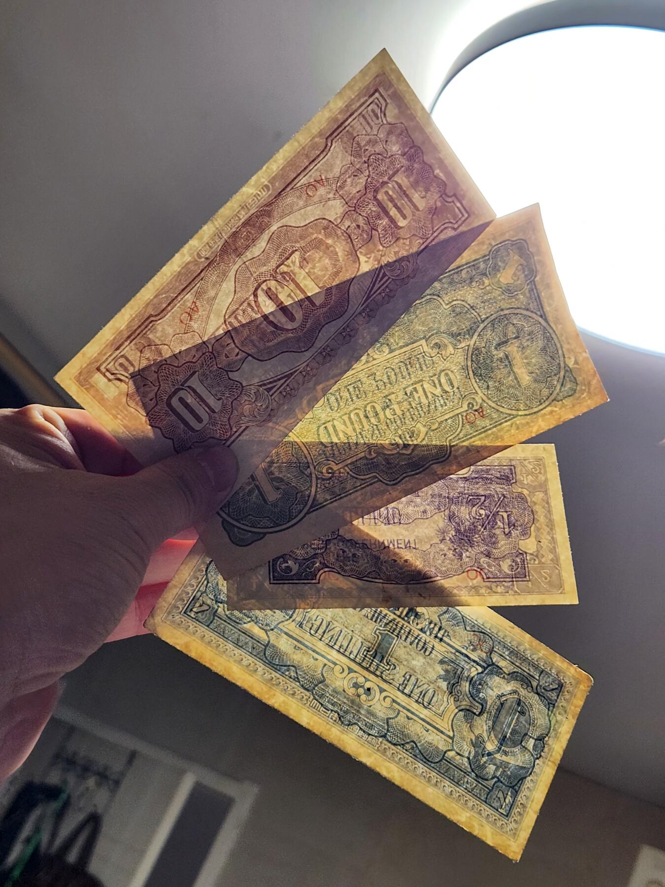 3月10号晚上8点 外国纸币自动截拍第36场 大西洋军票美品一套