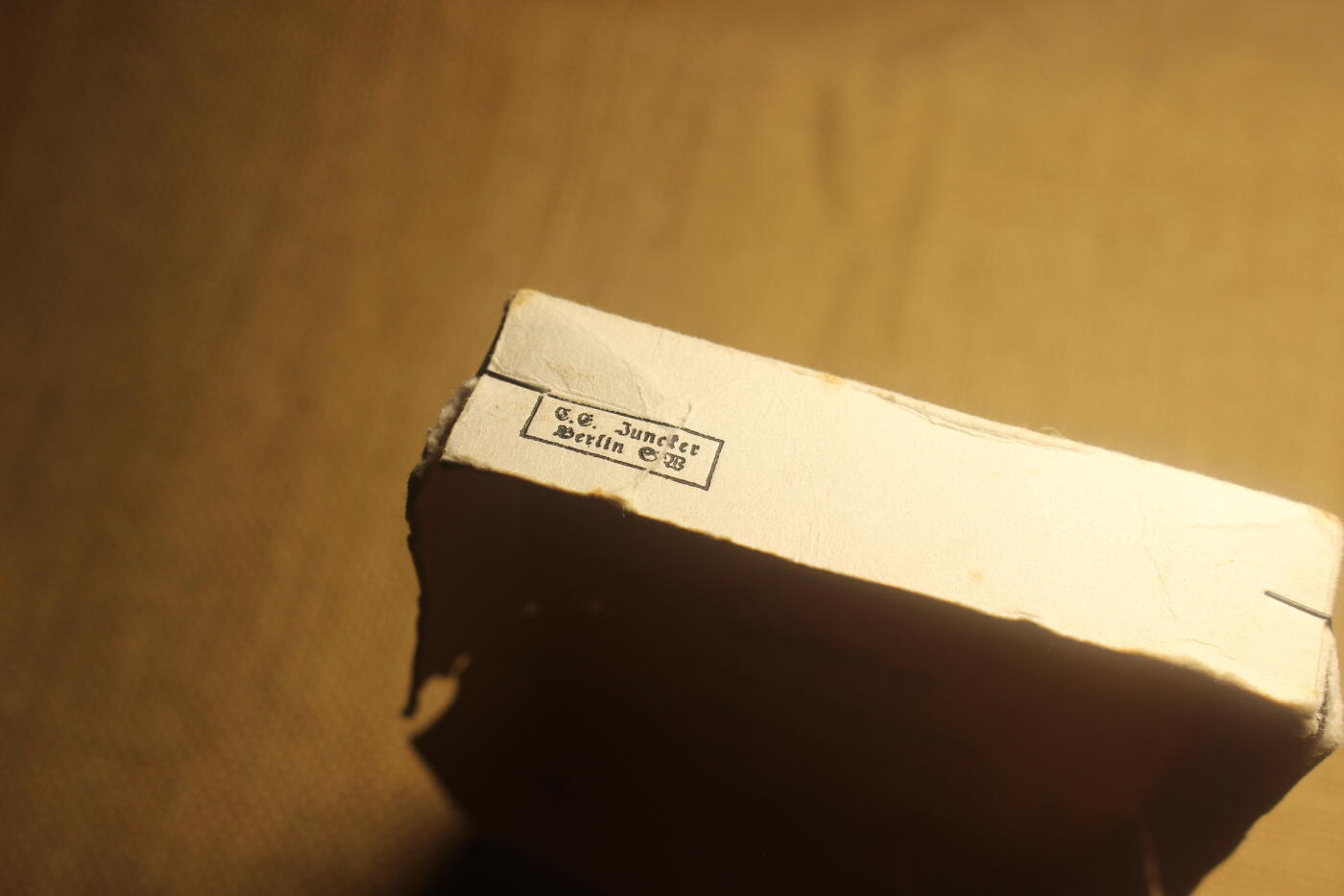 2026.3.14德系主题拍卖 德三骑铁纸盒，标准尺寸，年代久远纸张略有破损