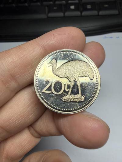 2026年集古藏今外币拍卖第三期-第2场—（总第312拍），可以寄存60天，满160元包邮。 - 1975年巴布亚新几内亚20分