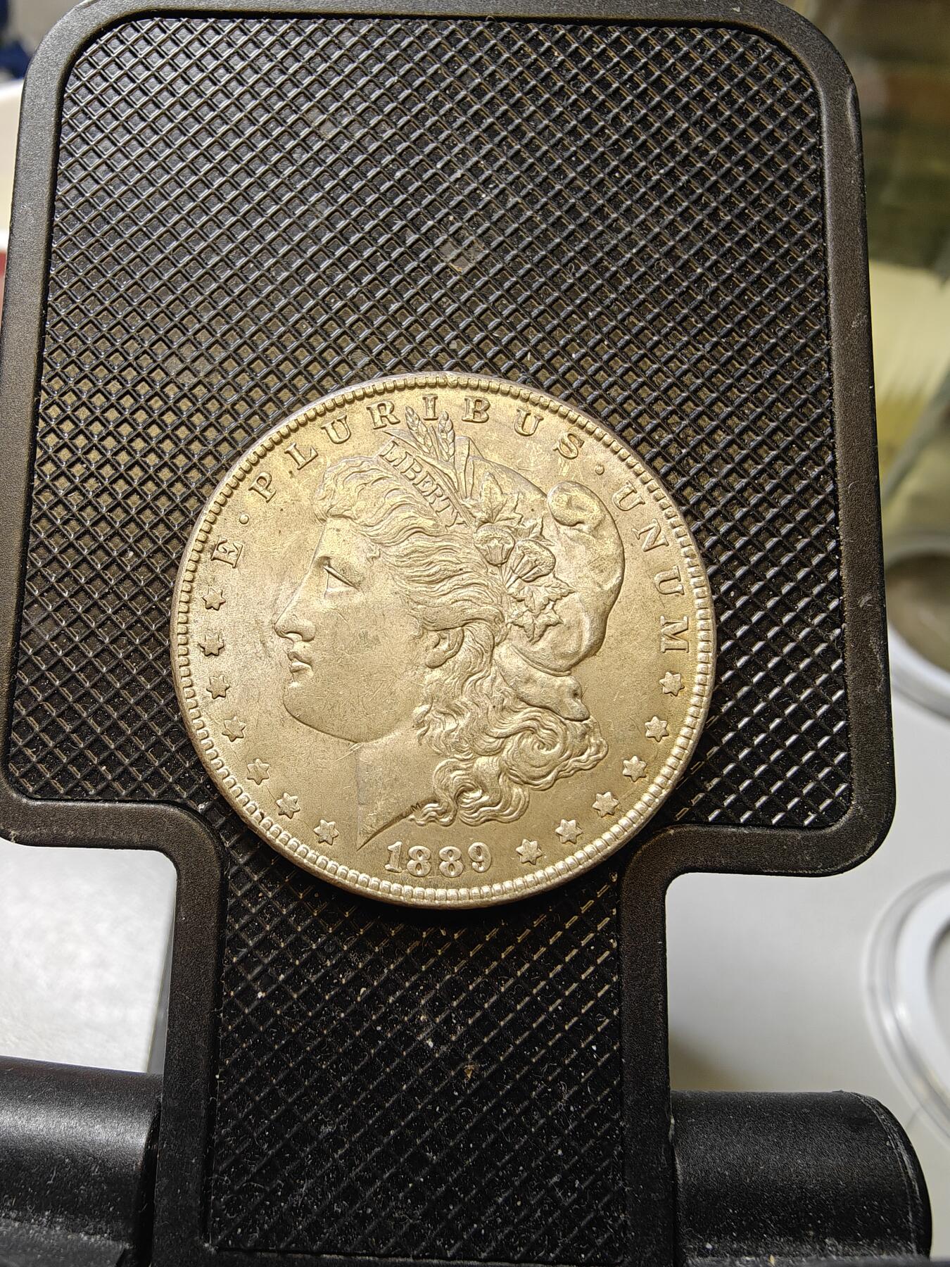 1889年转光底板MS收藏级摩根银币