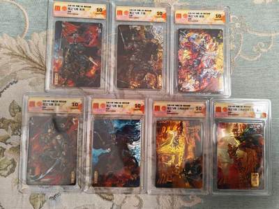 阳大大卡牌拍卖第104期（持续收拍品，周五晚上九点截拍，进群福利早知道） - 【五子良将】百里卡牌 神魔三国 魏武扬鞭苍之飞鸿 五子良将 张辽+张郃+徐晃+于禁+乐进+三英战吕布 光刻7张全套