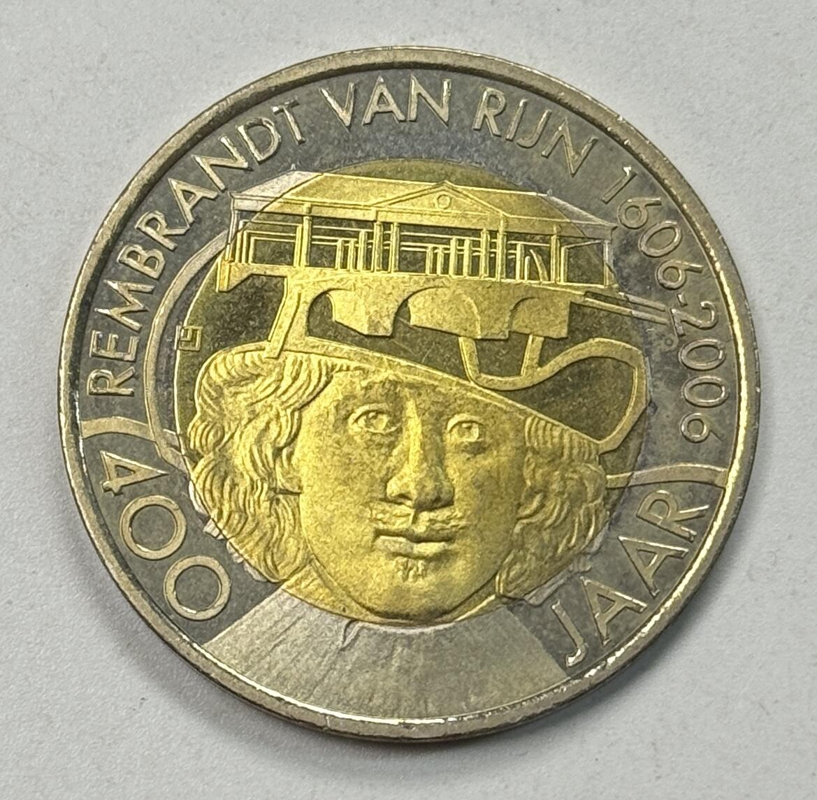 S&S Numismatic世界钱币-拍卖 第122期  样币*荷兰206年 伦勃朗·梵·莱茵逝世400周年 2欧元双色纪念币 I