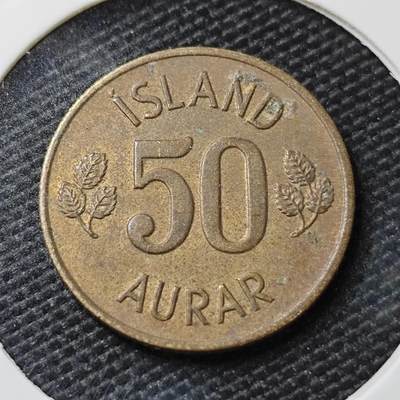 KK钱币收藏小铺   第405期 2月预留时间 周末发货 - 1974冰岛50奥拉 