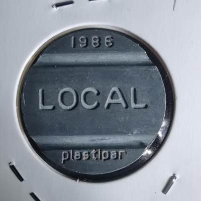 沼泽如烟--第1018场 - 986年由巴西电信公司 Telebrás 发行、Plastipar 公司生产的公用电话代币