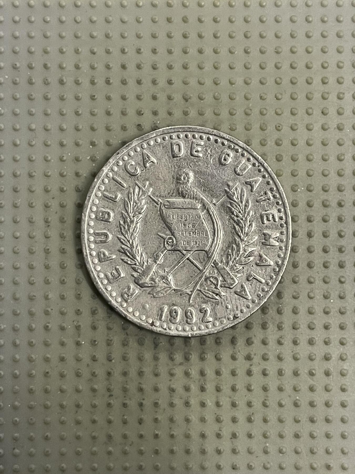 2026年第32场各国散币拍卖（总第182场） 危地马拉1992年25分