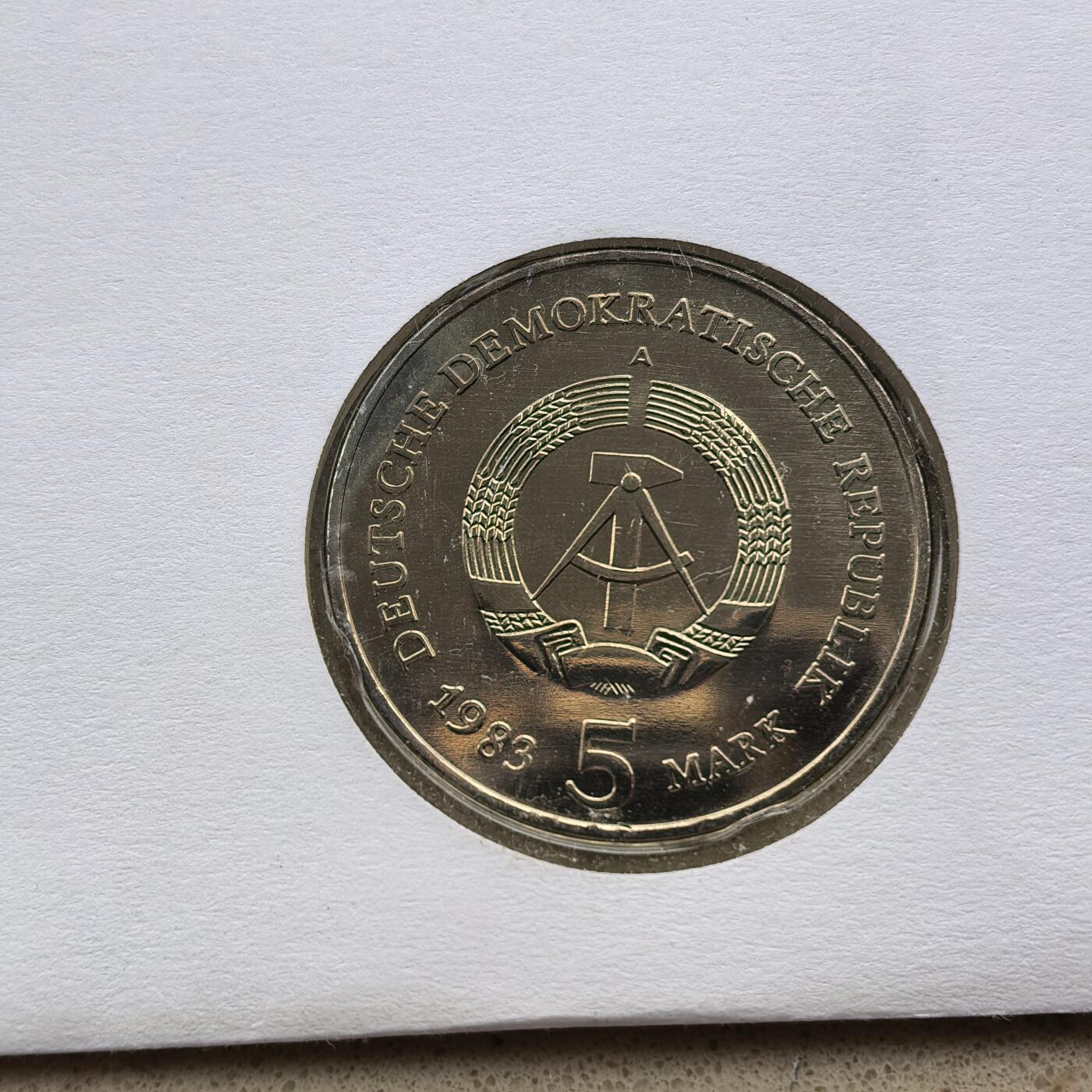 道一币馆币章第一百六十八场 补图 邮币封 民主德国1985