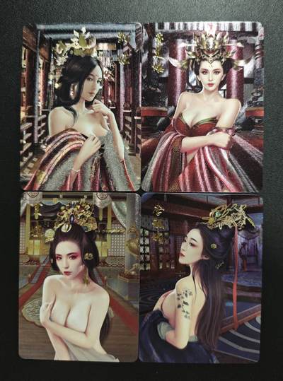 天玑星卡拍第178期《3.16周一截拍》持续收拍收评中 满赠卡需备注 - 宁缺卡牌 四大艳后 粗闪 四张