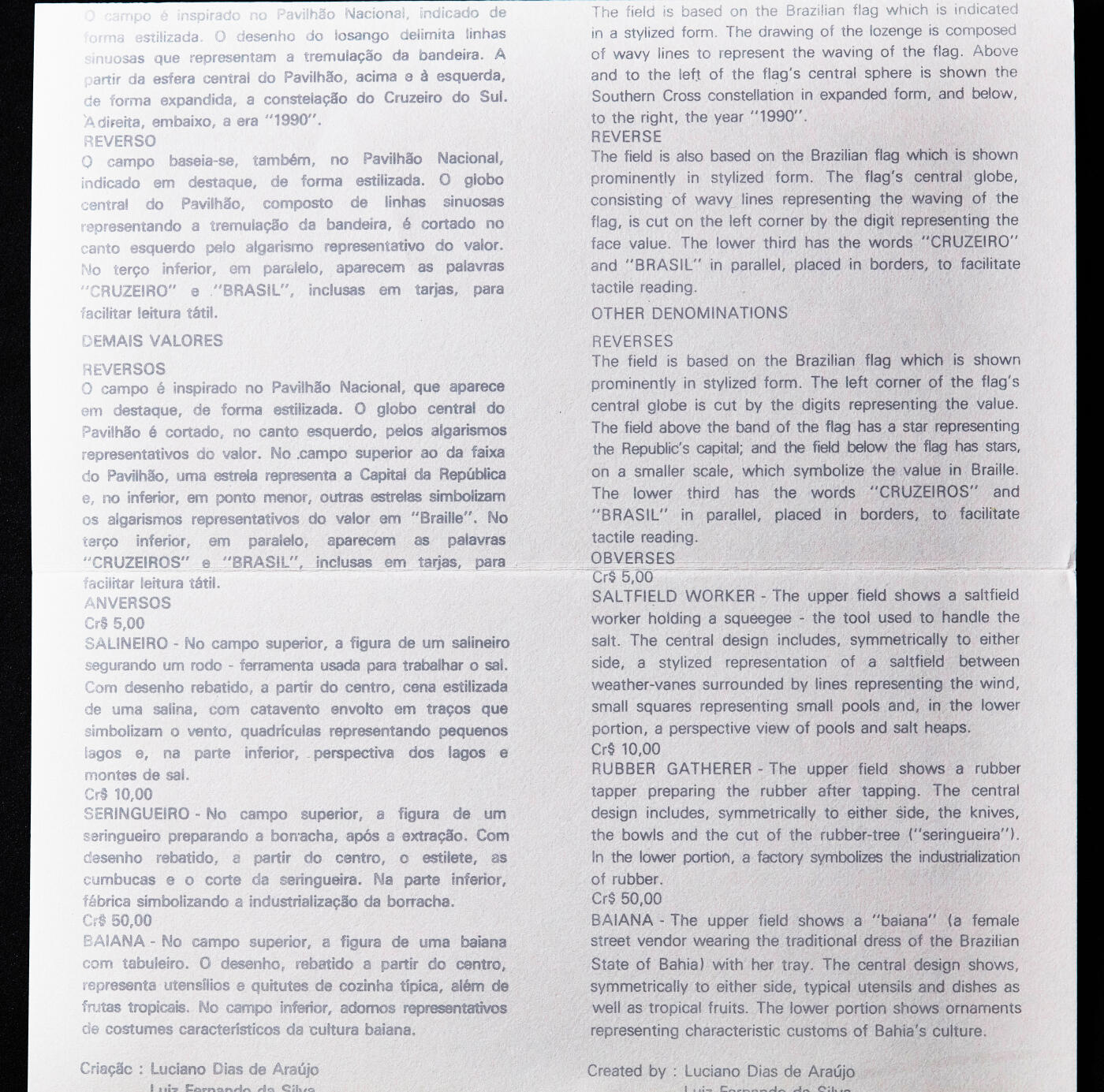 【俄甄集藏】2026年(049)03-18星期三 晚 19:30 全场包邮 巴西1989、1990年农业版1-50克鲁赛罗流通钢币4枚套，原封2套，带证，全新品相，本土越来越少的品种