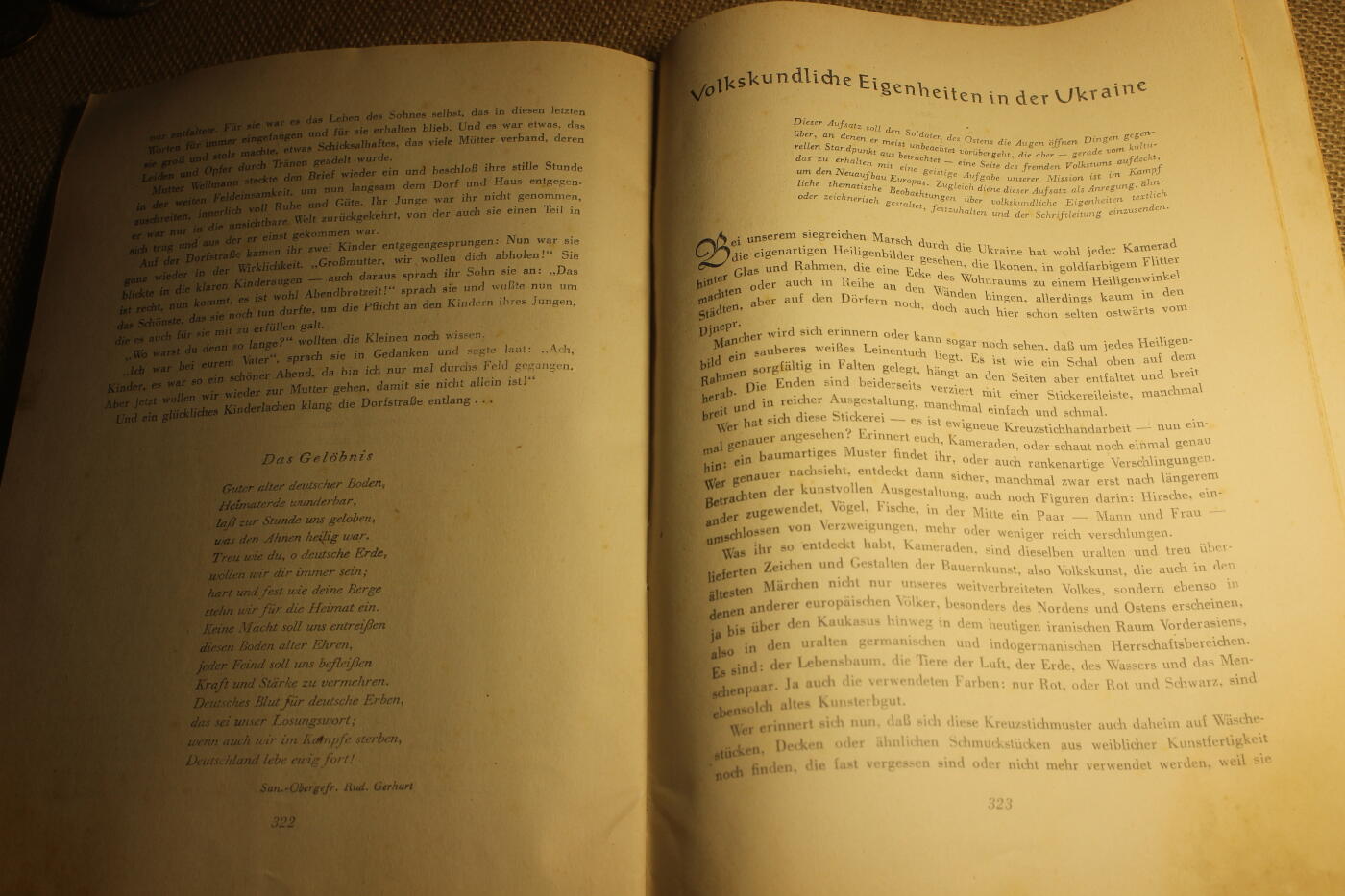2026.3.14德系主题拍卖 德三士兵周刊，1942年第7期，国防军统帅部出版，合计46页，包含了一些小故事和东线的民俗文化等，夹页带战地明信片，年代久远纸张略有痕迹，结构完好
