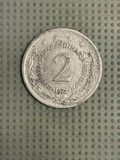 2026年第33场各国散币拍卖（总第183场） - 南斯拉夫1972年2第纳尔