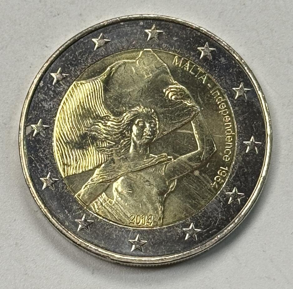 S&S Numismatic世界钱币-拍卖 第122期  马耳他2014年 马耳他独立50周年 2欧元双色纪念币