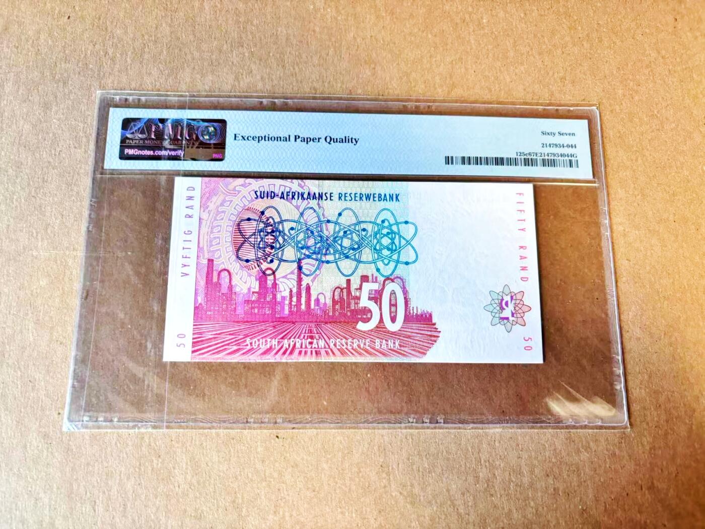 【Blue Auction】世界纸币精拍第793期——18级TOP拍卖/信誉/品质/专业/高效💫 【AAC首发冠】南非 1999年50兰特  PMG67EPQ