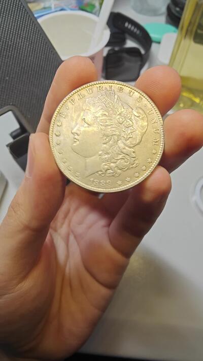 1889年转光底板MS收藏级摩根银币